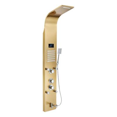 金色数显恒温抽拉出水多功能出水