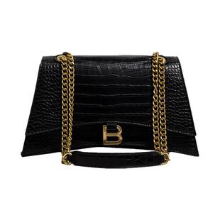 Clean Knоck包包女2026新款女包鳄鱼纹沙漏包质感链条单肩斜挎包