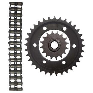 电瓶车530双链轮齿轮电动三轮车电机轮双牙盘传动链双排轮双链条