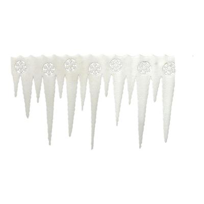 圣诞泡沫雪花冰条雪景氛围布置品