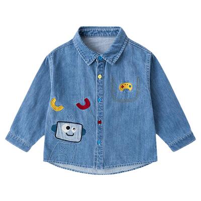 嘟嘟家儿童衬衫春装男童衣服休闲