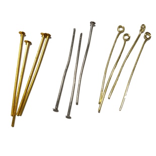 水晶灯水晶配件大头针9字针圆头针连接器DIY手工串珠吊灯灯饰铜针