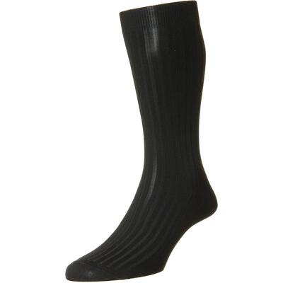 英国男士中筒丝光棉袜3双装