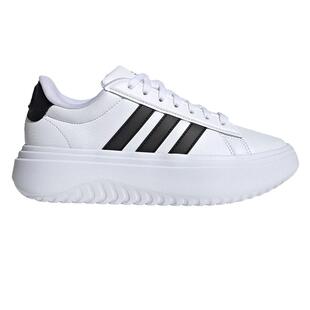 阿迪达斯女鞋春季新款GRAND COURT PLATFORM网球厚底运动鞋小白鞋