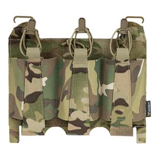 小钢蝎 Ferro款556 762两用弹力三联快拔套 FCPC战术背心前面板