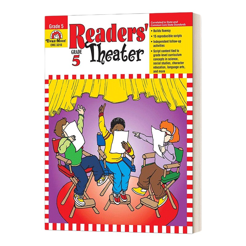 英文原版 Readers' Theater Grade 5 小读者大剧场话剧编排练习 五年级 英文版 进口英语原版书籍儿童全英语书