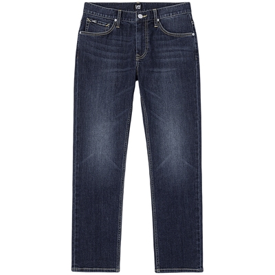 【张凌赫代言】Lee25秋冬新723修身中腰直筒五袋款深蓝色男牛仔裤