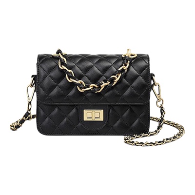 真皮高级感单肩斜挎小方包