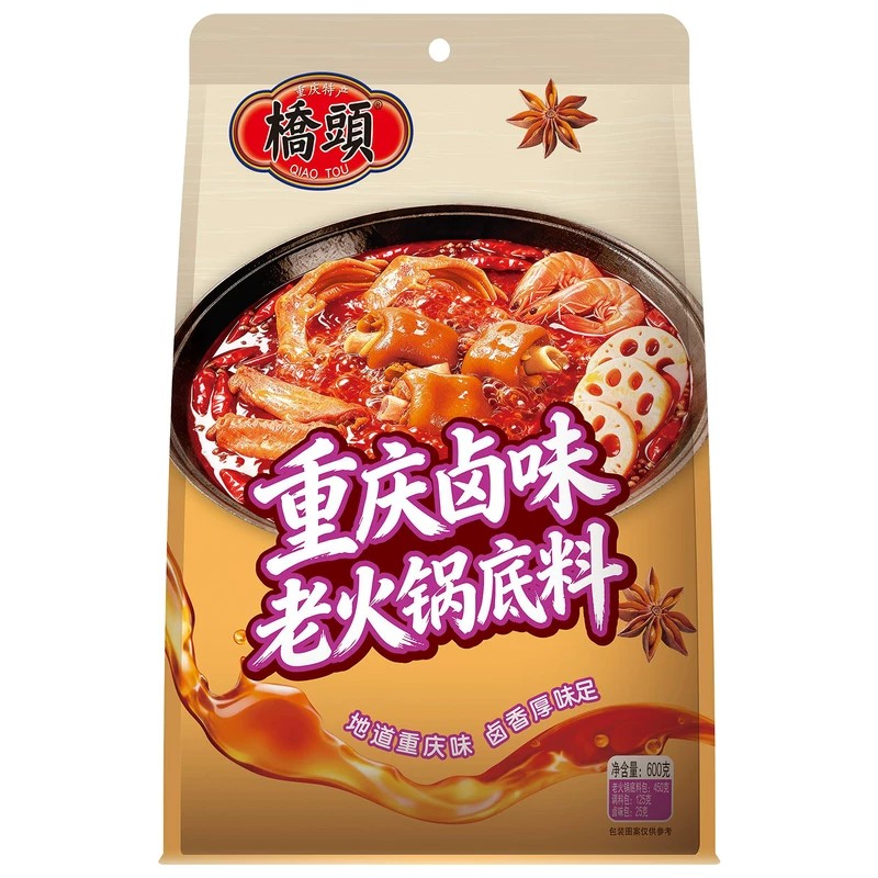 桥头卤味麻辣火锅底料600g