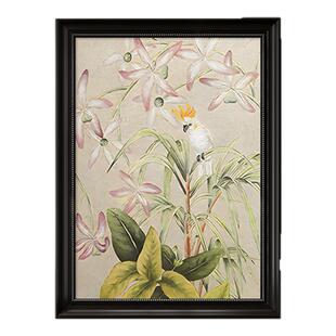 中古风玄关装饰画高级感法式桌面摆画入户正对门走廊过道卧室挂画