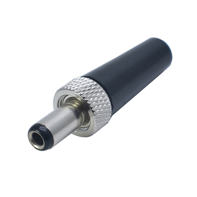 焊接带螺母锁紧圆管dc插头