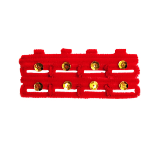 结婚庆用品头戴喜字花丝绒头喜无纺布新娘头饰天津女宾头喜花精品