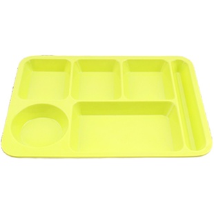 快餐盘分格餐盘商用密胺餐具塑料长方形五格六格工厂学校食堂餐盘