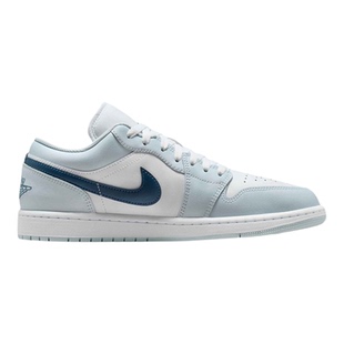 Nike耐克男鞋2026春JORDAN AJ1灰蓝白撞色清新休闲板鞋553558-400