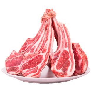 法式羊排新鲜冷冻内蒙古战斧小羔羊排烧烤半成品食材羊肉肋排