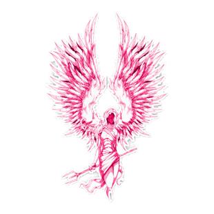 TLP反光车贴 大天使翅膀六翼天使笔记本汽车摩托车防水贴纸