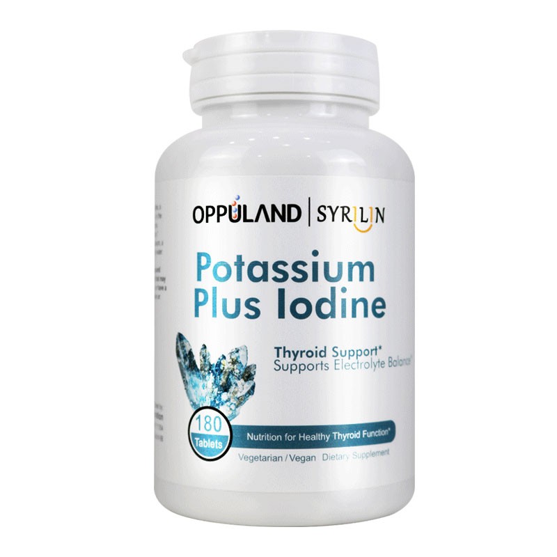OPPULAND碘化钾片稳定碘剂甲状腺补碘180粒碘元素补充防核射污染