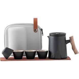 便携式旅行茶具个人专用小套装户外露营喝茶泡茶壶茶杯随身快客杯