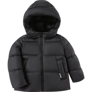 巴拉巴拉儿童羽绒服男童女童加厚外套冬季新款童装宝宝黑色中长潮