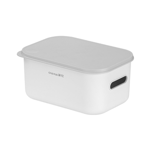 茶花收纳盒收纳箱衣服衣物带盖收纳筐零食玩具杂物衣橱收纳整理箱