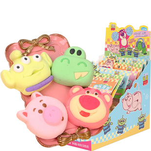 乐达草莓熊趣味捏捏棉花糖动物造型充气软糖卡通可爱糖果儿童零食