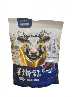 雪域湖畔手撕牛肉干原味香辣500g