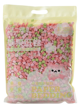 一生一宠爆米花吸水纸粒仓鼠垫料金丝熊夏季木屑造景四季通用除臭