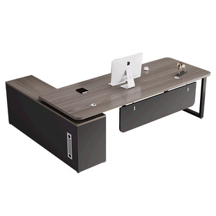 办公桌老板桌简约现代办公室家具主管桌椅组合总裁经理桌子大班台