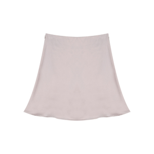 缎面裙绿色醋酸半身裙女夏薄款a字紫色半裙女包臀短裙气质系裙子