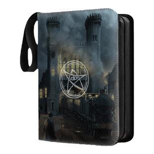 迷你卡册收纳册诡镇奇谈大容量休闲卡包皮质拉链防水收藏册九宫格