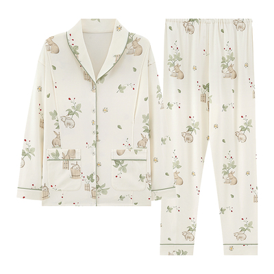 纯棉产妇月子服11月份产后孕妇睡衣孕期专用小个子秋冬哺乳家居服