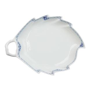 日本直邮Royal Copenhagen皇家哥本哈根公主蓝葉形盘精致耐用23cm
