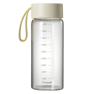 【自营】牛奶杯豆浆成人奶粉专用早餐带刻度便携外带瓶玻璃水杯子