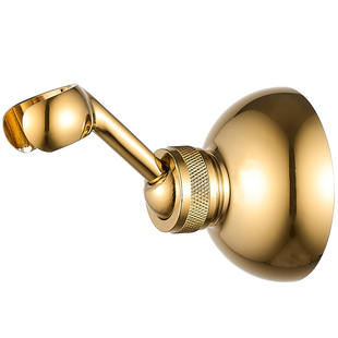 万向花洒支架金色欧式可调节旋转全铜花洒座淋浴喷头固定底座加长