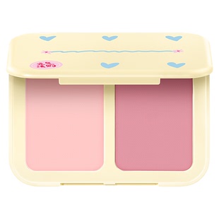 娇憨甜妹~元气法则双拼腮红粉膏膨胀色收缩奶杏色韩系淡妆日常女