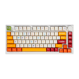 适配75键盘带侧刻键帽 七彩梦 colourful dream 多彩字符区键帽