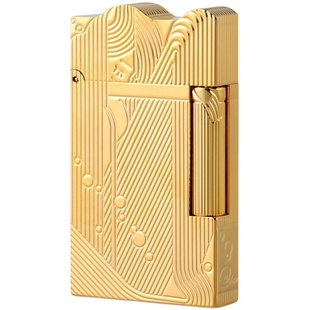 纯铜全金色海贼王山治同款沉睡的美人鱼打火机香吉士充气体打火机