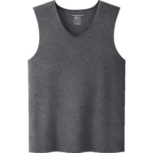 三枪保暖背心男秋冬季3A抗菌华绒羊绒蚕丝V领高弹力加绒无痕内衣