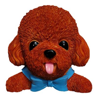 可爱泰迪狗狗贵宾犬墙面开关贴