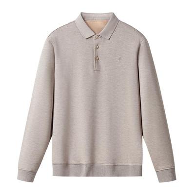 红豆含羊毛加绒保暖POLO衫抗起球