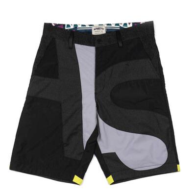 AlphaStyle春夏季新款拼接短裤男