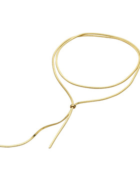 可调节长款蛇骨毛衣链