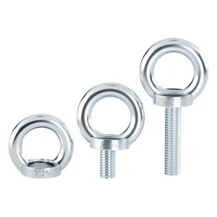 国标镀锌吊环螺丝螺母船用配件螺钉加长圆环起重吊螺栓M6M8-M20mm