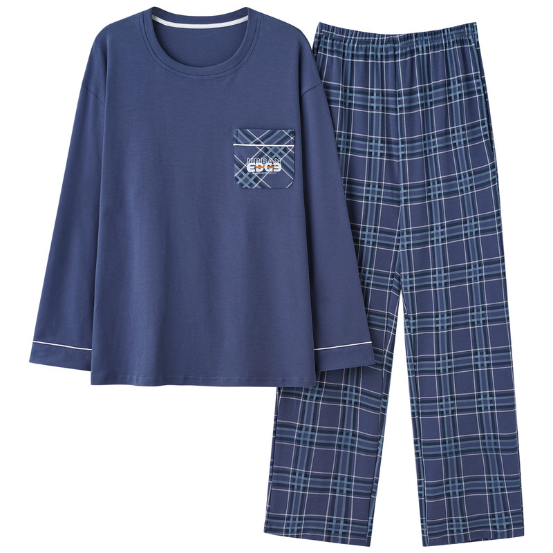 春秋夏冬季男士长袖款大码家居服