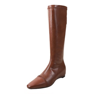 奥莱Nine West/玖熙不过膝长筒靴高筒靴冬内增高长靴女款靴子