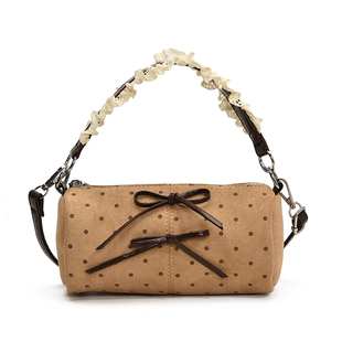 复古超火斜挎小包包女2025新款小众设计可爱迷你手提枕头包手机包