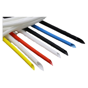 硅树脂玻璃纤维管 彩色 200℃耐高温套管 自熄管 玻纤管 1~25mm