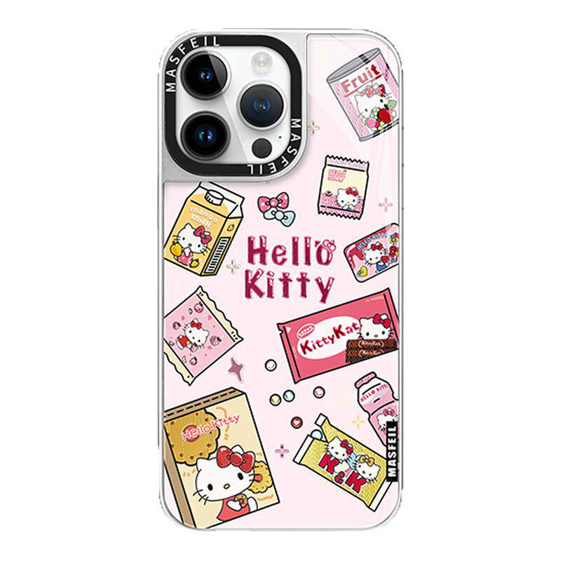 ZHIZHE× 猫咪零食屋适用iPhone16Promax手机壳新款磁吸带支架苹果15Pro鎏金保护套13pm高级感可爱ip14女