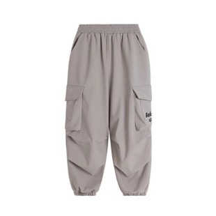 布丁哈鲁童装冬装女大童裤子2026秋冬季新款青少年休闲加绒工装裤