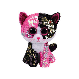 专柜正品美国ty变色亮片羊独角兽大象猫咪美公仔娃娃玩具正版